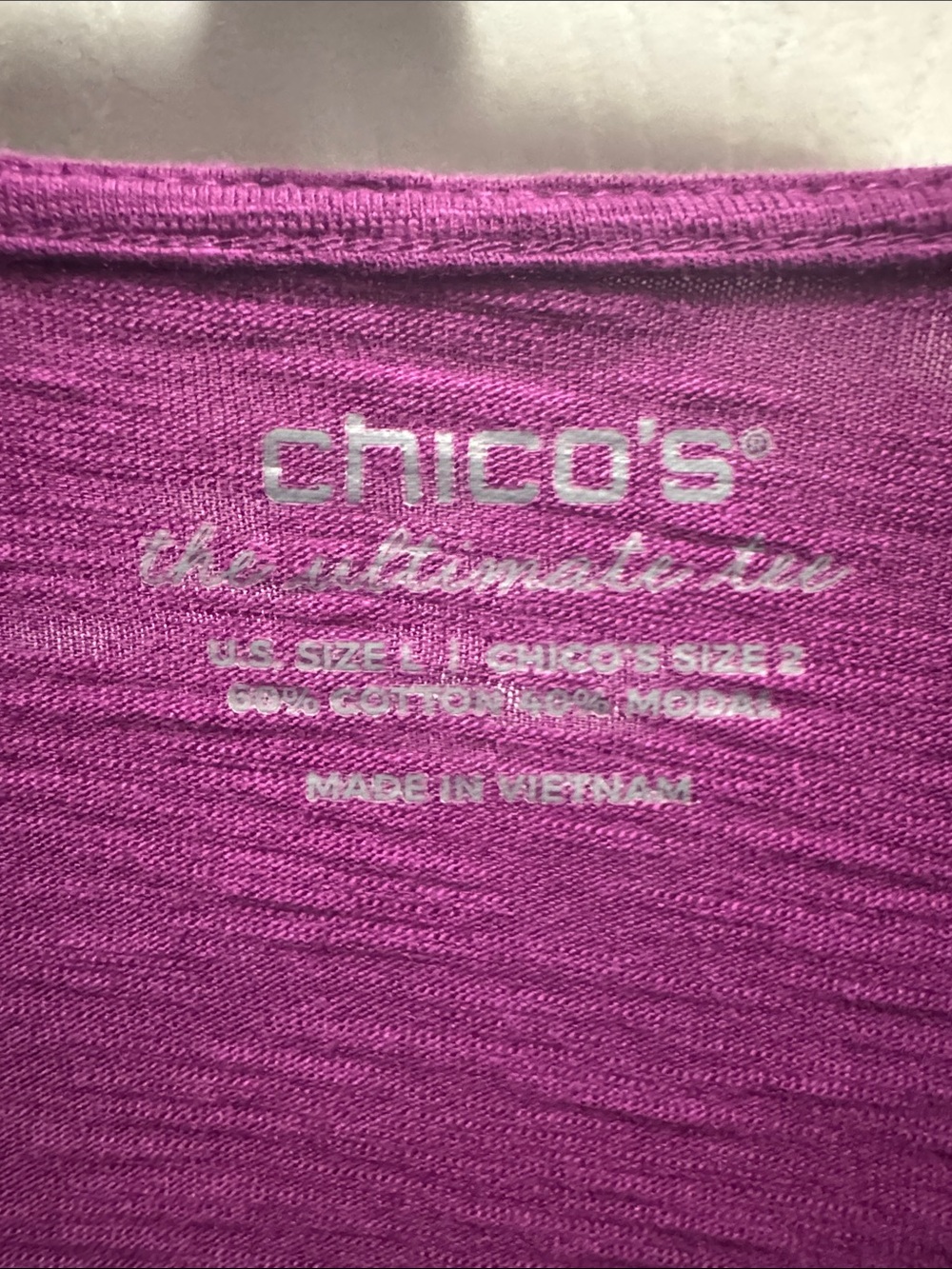 Chico's Open-Front Lightweight Cardigan - Fuchsia - Picture 2 of 3
